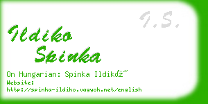 ildiko spinka business card